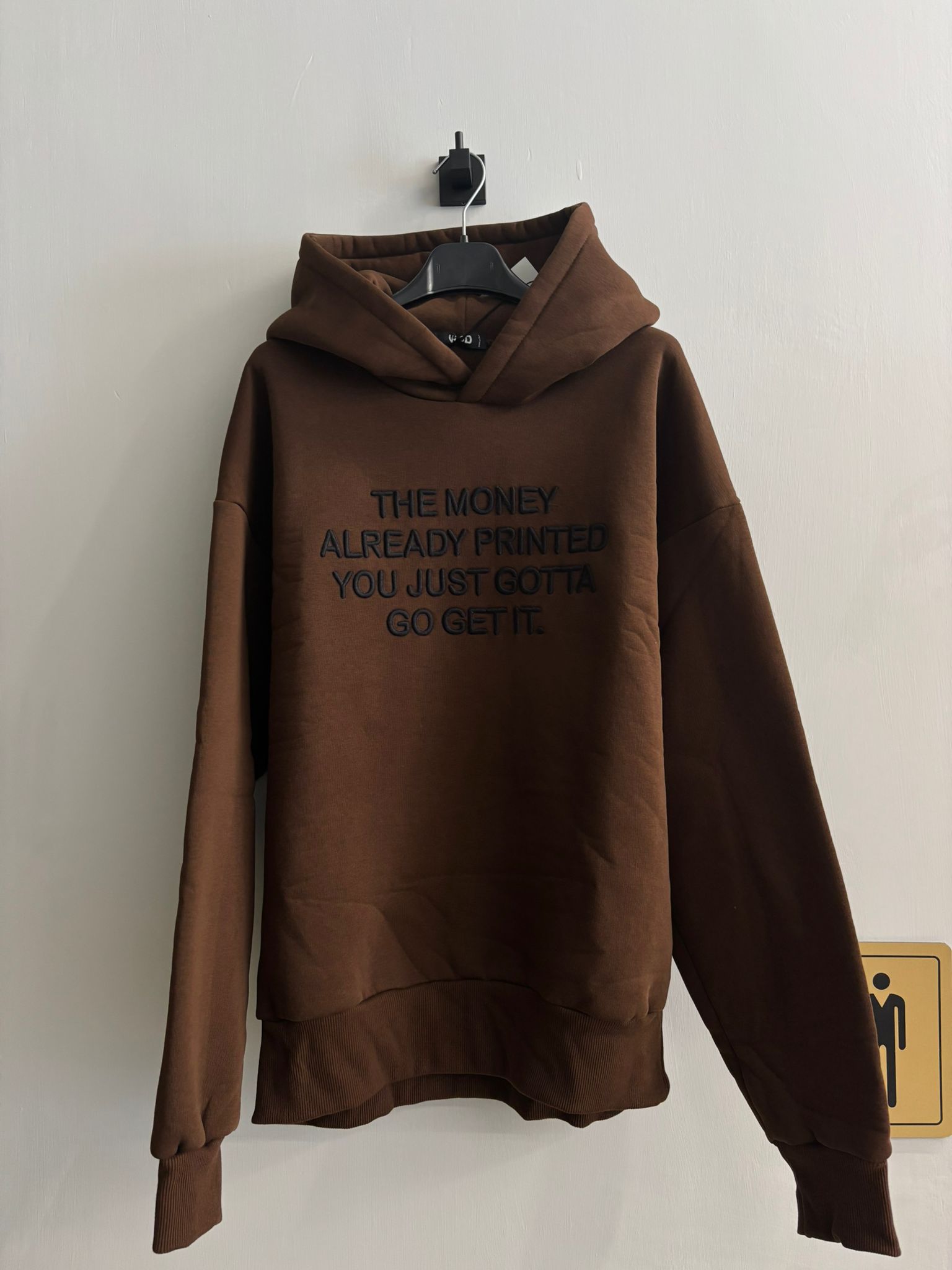 Hoodie Urbano Marrone “Go Get It”